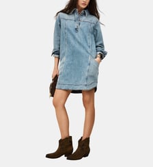Robe droite courte Tona denim Ba&sh