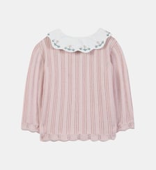 Pull - Rosée laine col claudine volanté Tartine Et Chocolat