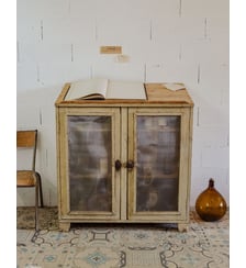 Garde-manger en bois beige Guy N°36- Produit chiné Debongout