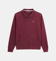 Sweat zippé French Rib col chemise Serge Blanco