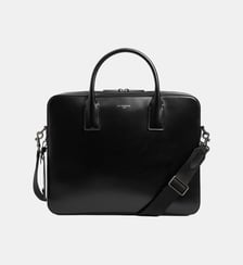 Porte documents slim 14" Emile en cuir lisse business effet box Le Tanneur