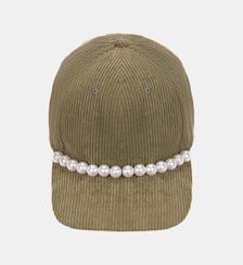 Casquette en velours et perles ALISE Wild