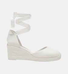 Espadrilles compensées avec rubans en coton biologique CAREEN Castaner