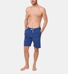 Short en jersey de coton léger - Bleu Marine Arthur