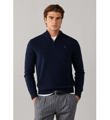 Pull En Laine D'agneau À Demi-Zip Hackett London