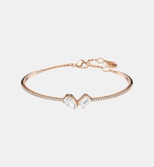 Bracelet-jonc Mesmera, Doré à l’or rose 18 carats (750/1000) Swarovski
