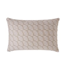 Housse de coussin VITORIO  Jacquard graphique laine et coton Madura