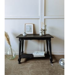 Table d'appoint noir Francine N°812- Produit chiné Debongout