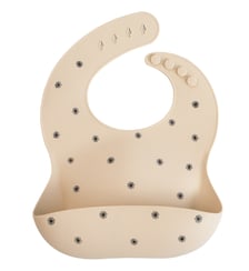 Bavoir à poche en silicone Mushie