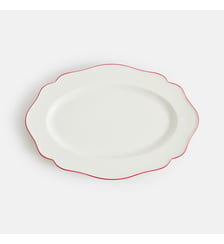Plat de présentation grand modèle, en porcelaine La Redoute Interieurs