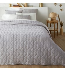 Couvre lit boutis matelassé coton Zig Zag Scenario La Redoute Interieurs