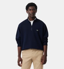 Sweatshirt col montant zippé molleton Lacoste
