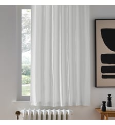 Rideau radiateur lin lavé pattes cachées La Redoute Interieurs