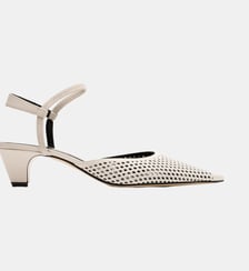 Loro - Slingback En Cuir Nappa Latte Parallèle