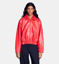 Blouson en cuir Sandro