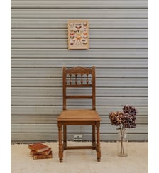 Chaise en bois et cannage Claude N°1655- Produit chiné Debongout