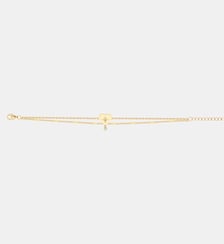 Bracelet Coeur céleste en Plaqué Or avec diamant blanc La Garçonne Diamant