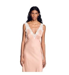 Robe esprit lingerie strassée Sandro