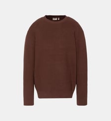 Pull col rond en maille texturée Schott