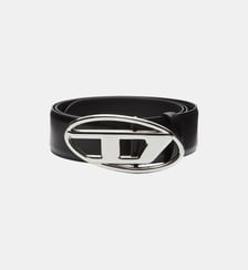 Ceinture 4 cm en cuir avec boucle en D ovale Diesel