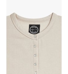 cardigan Néo pression en molleton de coton bordeaux Agnès b.