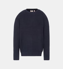 Pull col rond en maille texturée Schott