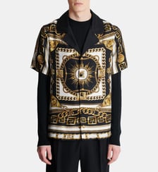 Chemise pyjama imprimée motif Foulard Chaînes Balmain