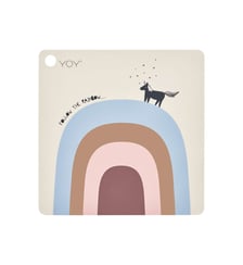 Sets de table en silicone arc-en-ciel OYOY