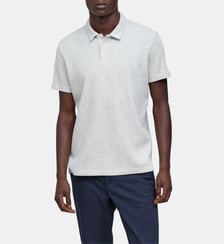 Polo coton bio maille nid d'abeille Ikks