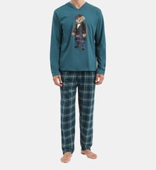 Pyjama en jersey de coton - Ecossais Vert Arthur