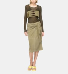 Pull semi-transparent côtelé Pinko