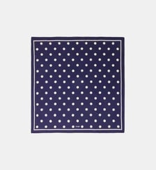 Bandana à pois en soie Maje