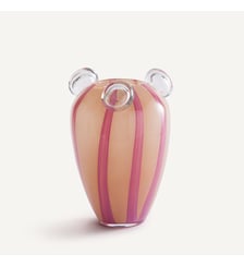 Vase en verre soufflé à 3 bulles, H30 cm AM.PM