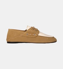 Chaussures bateau cuir suède Sandro
