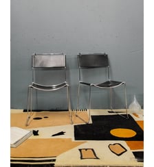 Paire de chaises italiennes Alma N°1157- Produit chiné Debongout