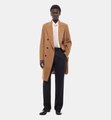 Manteau croisé en laine et cachemire Fursac