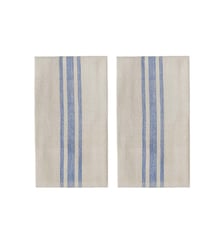 Lot de 2 serviettes en coton à rayures OYOY