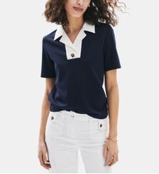 T-shirt terry - Motif uni - Viscose lenzing ecovero - Coupe droite Caroll