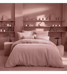Housse de couette pur lin lavé 165 g/m² uni beige marron Le lin lave taupe Garnier Thiebaut