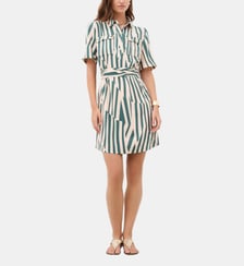 Robe rleona3 - Motif rayures - Viscose livaeco Caroll