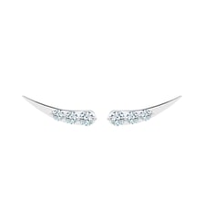 Puces STARDUST - 6 diamants, poids total 0,65ct approx.- Or blanc 750‰ La Brune & La Blonde