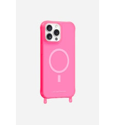 Coque de téléphone magsafe rose fluo avec anneaux pour iPhone 14 Pro Max La Coque Française