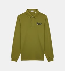 Polo manches longues maille piquée uni Serge Blanco