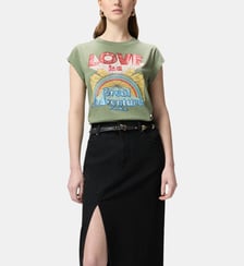 Sweat-shirt ras du cou avec imprimé bandana Pinko