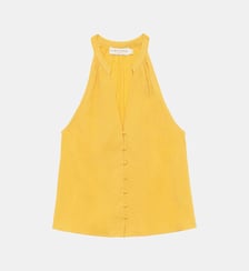 Top sans manches col américain uni TISHA La Petite Etoile