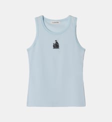 Débardeur Brodé La Mère Et L'Enfant En Jersey Lanvin