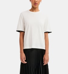 T-shirt bicolore en coton et lyocell - BELIE Pablo