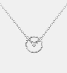 Collier chaîne Angélique en Argent avec diamant blanc La Garçonne Diamant