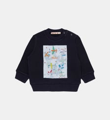 Sweat-shirt col rond avec logo Marni
