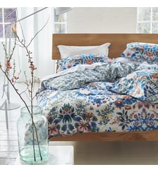 Housse de couette imprimée en percale de coton, IKEBANA DAMASK Designers Guild